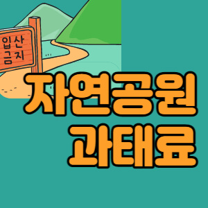 국립공원-도립공원-군립공원-자연공원-과태료변경-대표섬네일