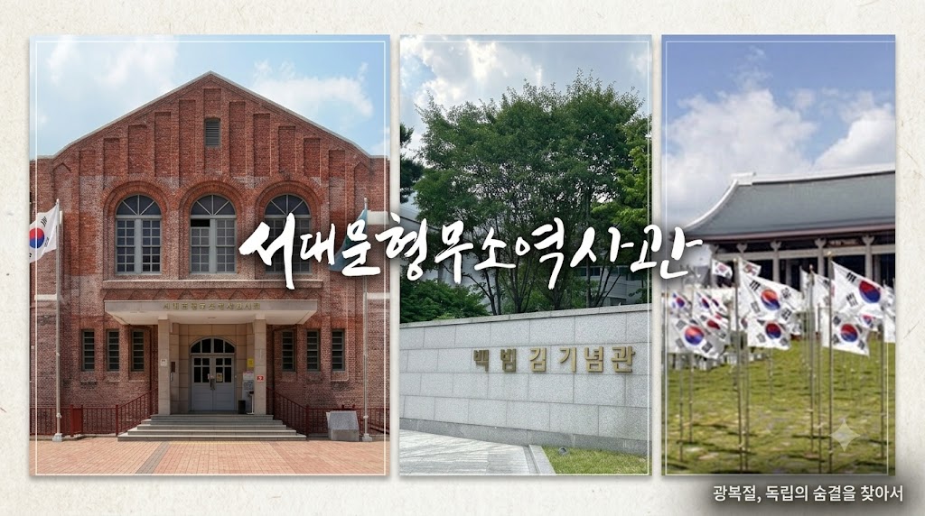 서대문형무소,백범김구기념관&효창공원,천안독립기념관 사진