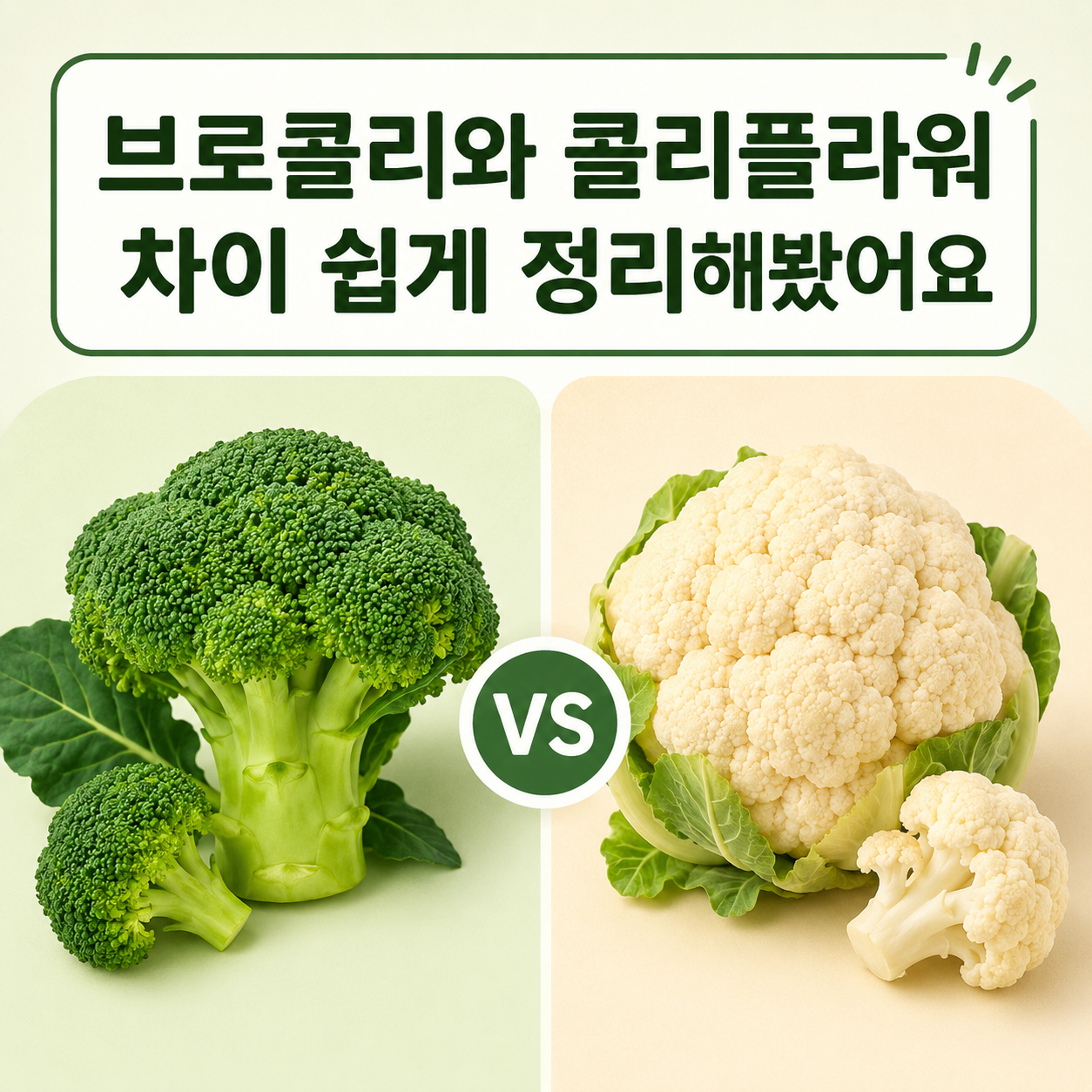 브로콜리와 콜리플라워