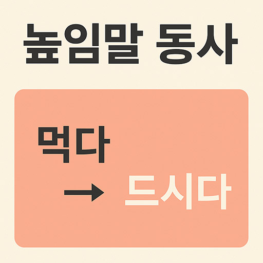 높임말 동사 표현 가이드