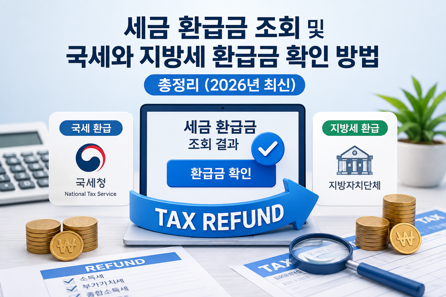 세금 환급금 조회 및 국세와 지방세 환급금 확인 방법 총정리 (2026년 최신)