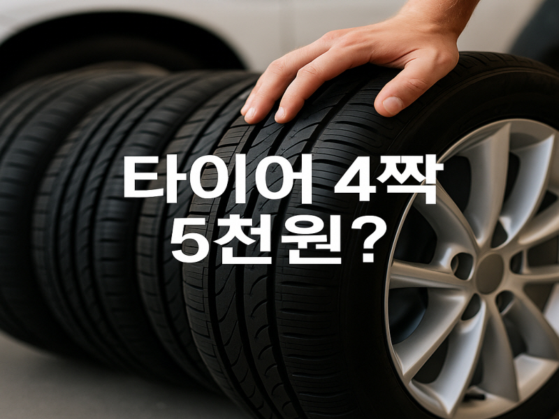 타이어 4짝 교체 5천원 렌탈 장점·단점 총정리