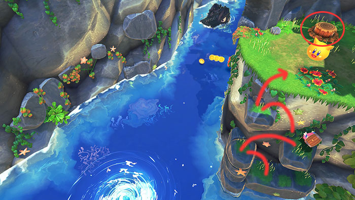 별의 커비 디스커버리 널찍널찍비치 공략