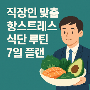 직장인 맞춤 항스트레스 식단 루틴 7일 플랜