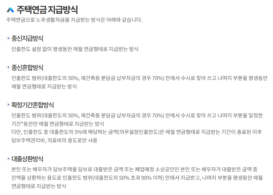 주택담보노후연금보증신청하기