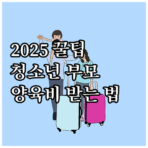 2025 꿀팁 만 24세 이하 청소년..