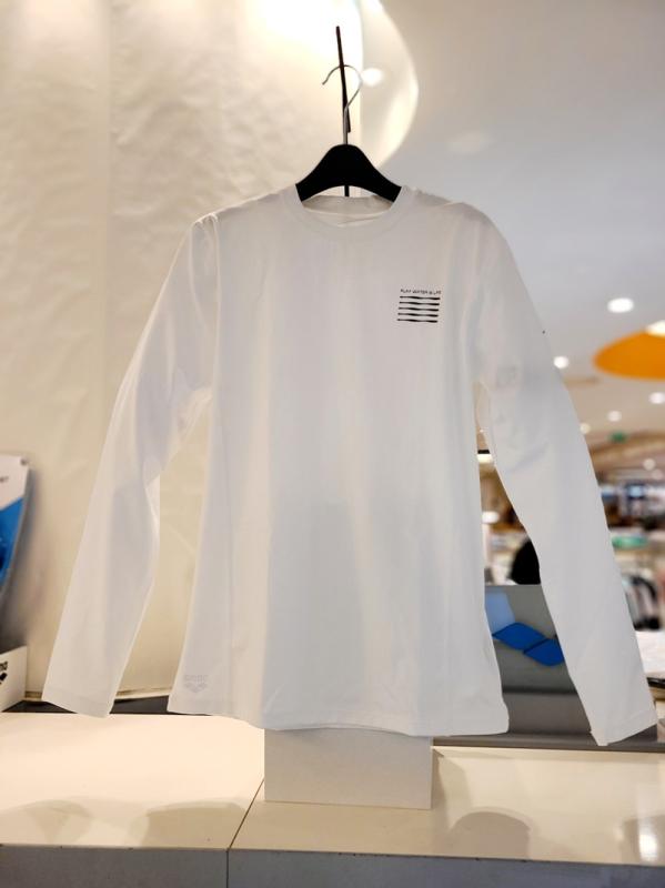 아레나 남성인 래쉬가드 상의 WHT 나믹 WHT 95 A3BM1PR51