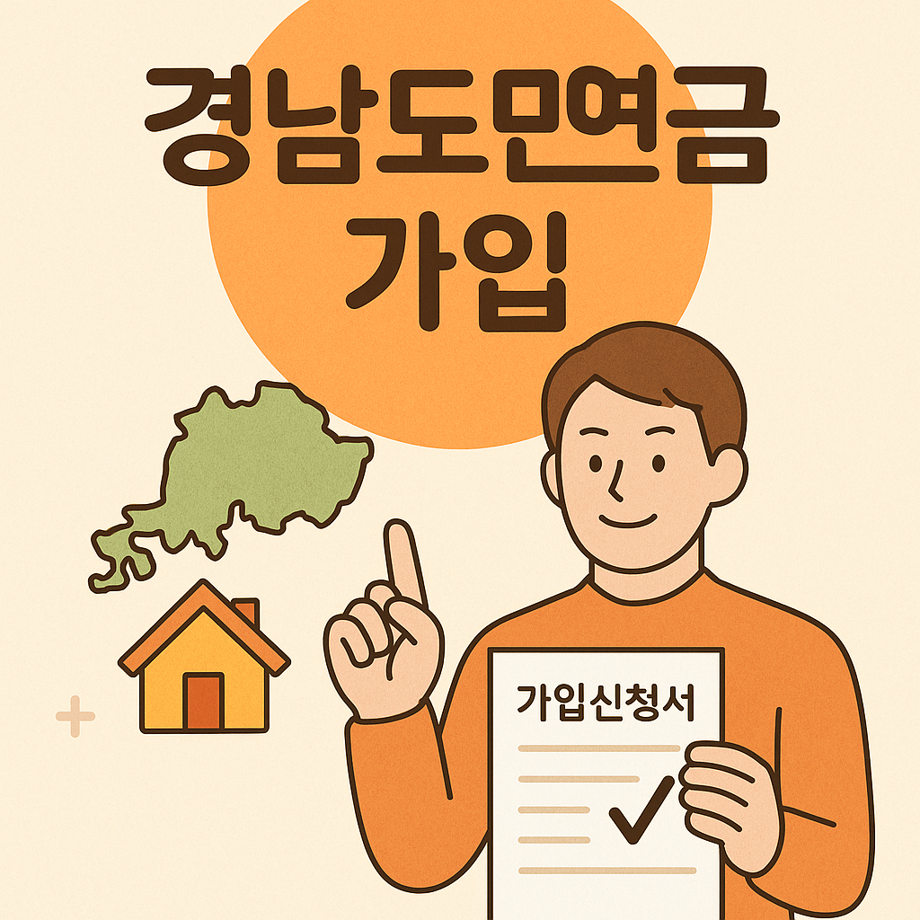 경남도민연금 가입 신청방법