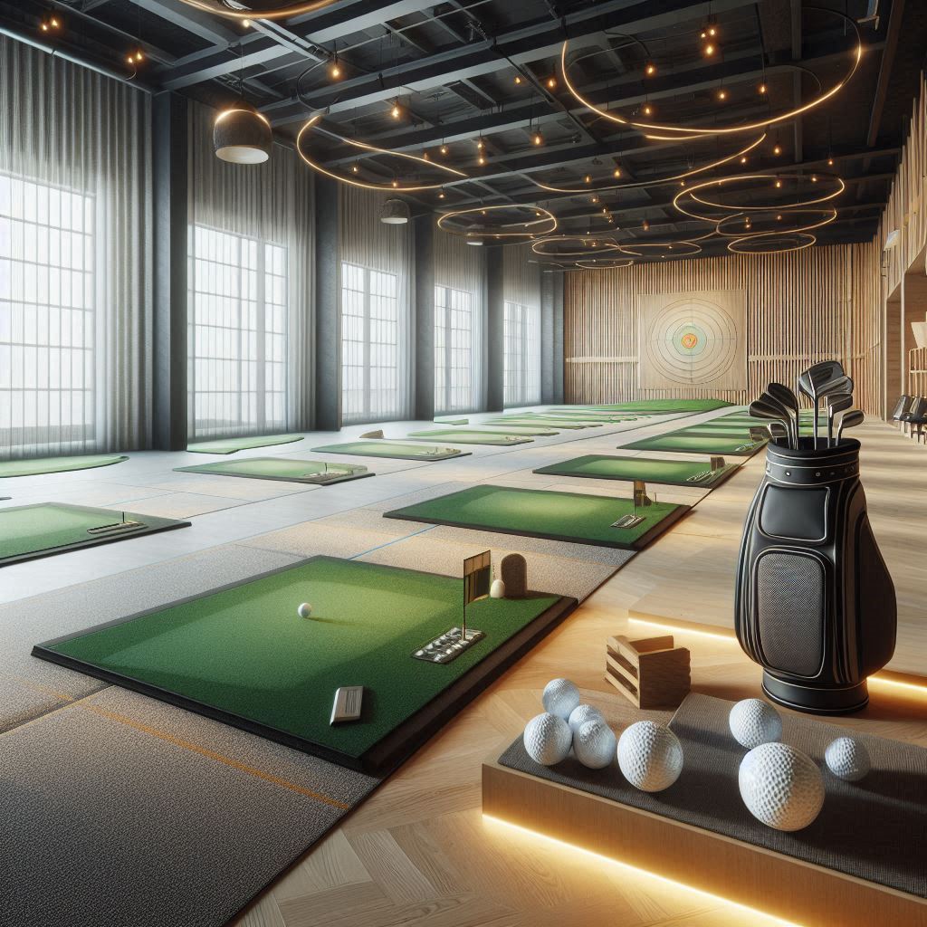 실내골프연습장 배경