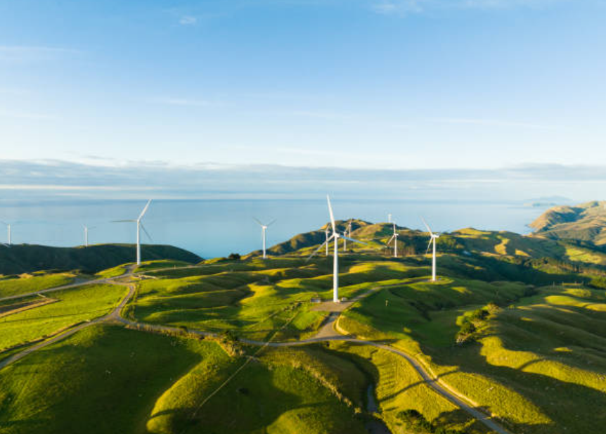 해안풍력발전소 전경