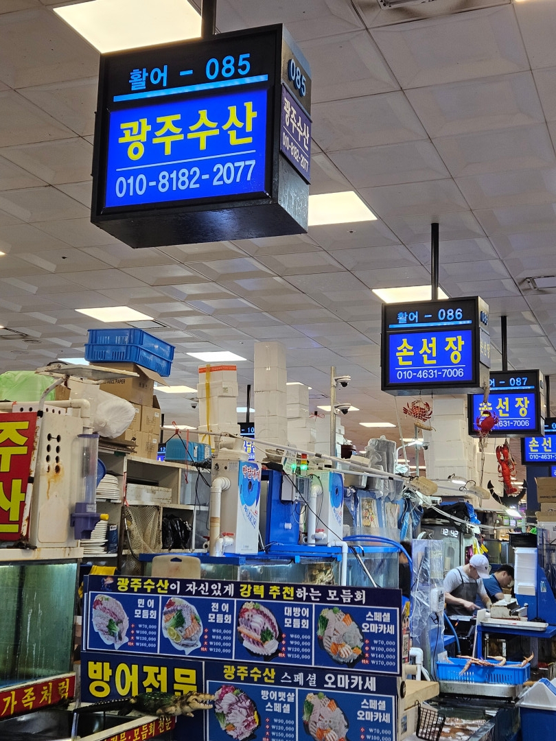 노량진 수산 시장 손선장