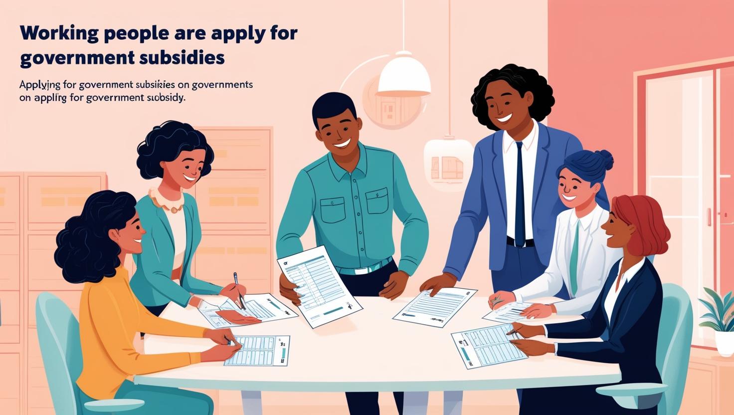직장인이 정부 지원금을 신청하는 과정