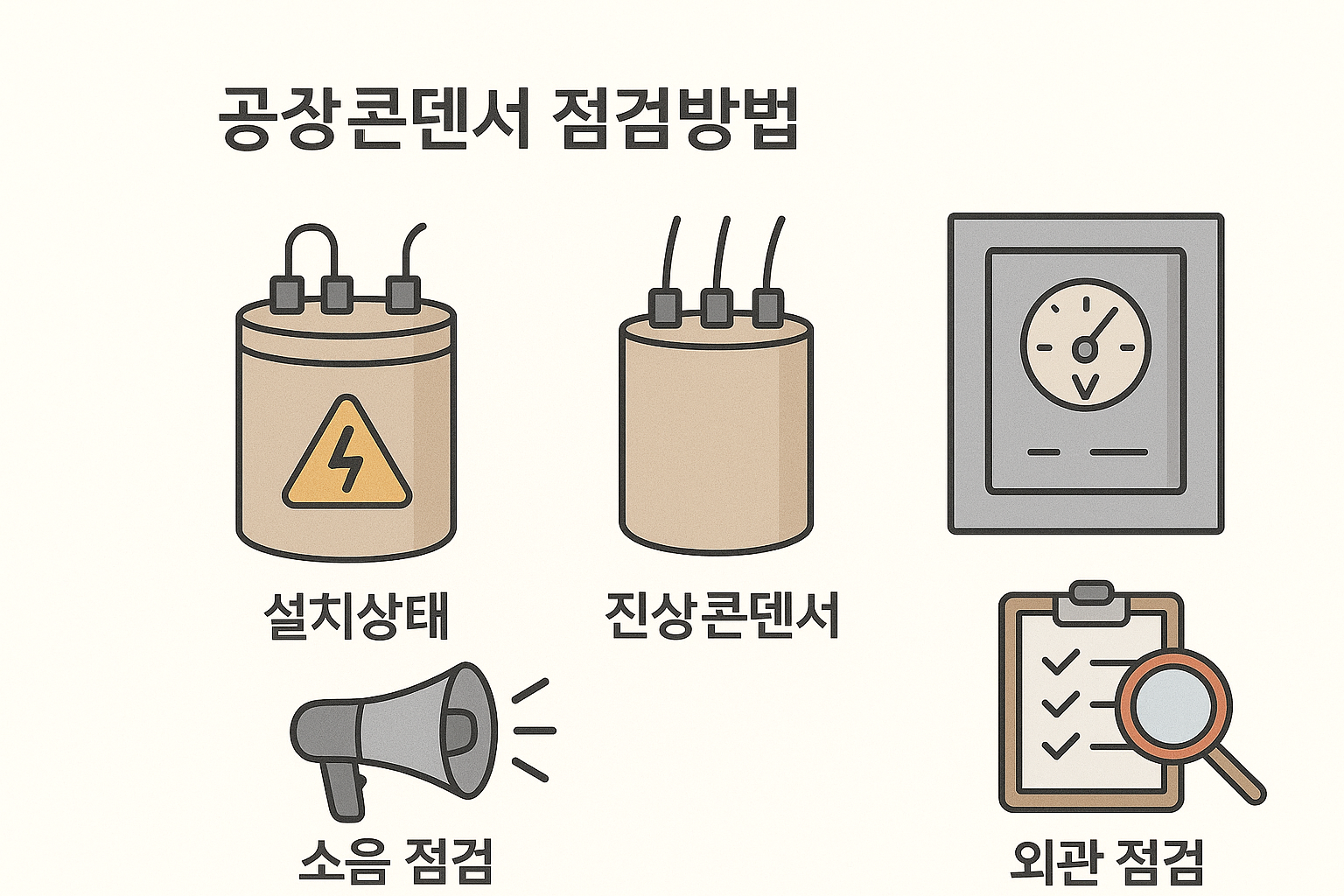 진상콘덴서 점검항목 및 점검방법