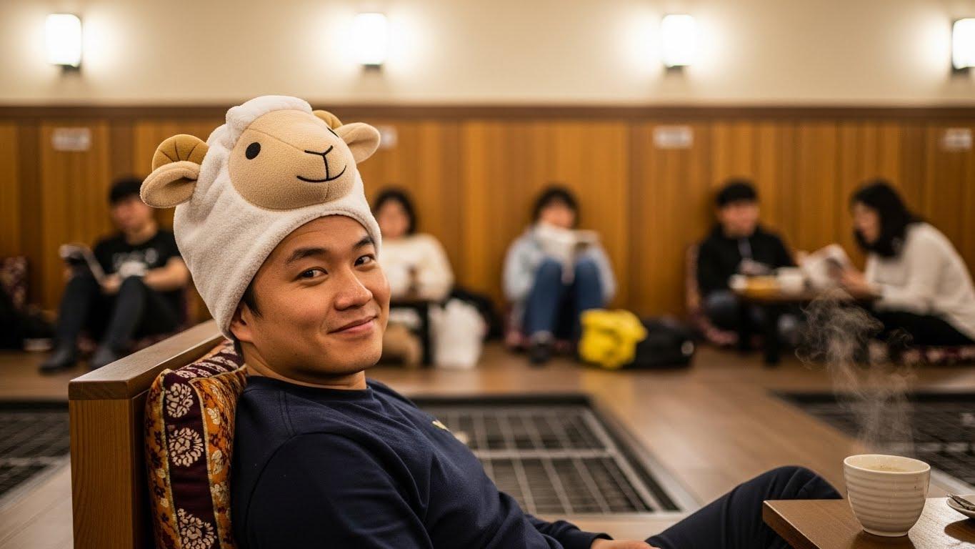 찜질방 머리수건