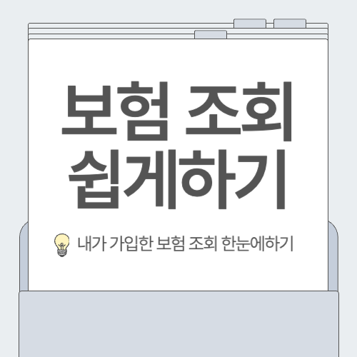 내가 가입한 보험 조회