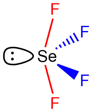 SeF4 Seesaw Molecular Geometry