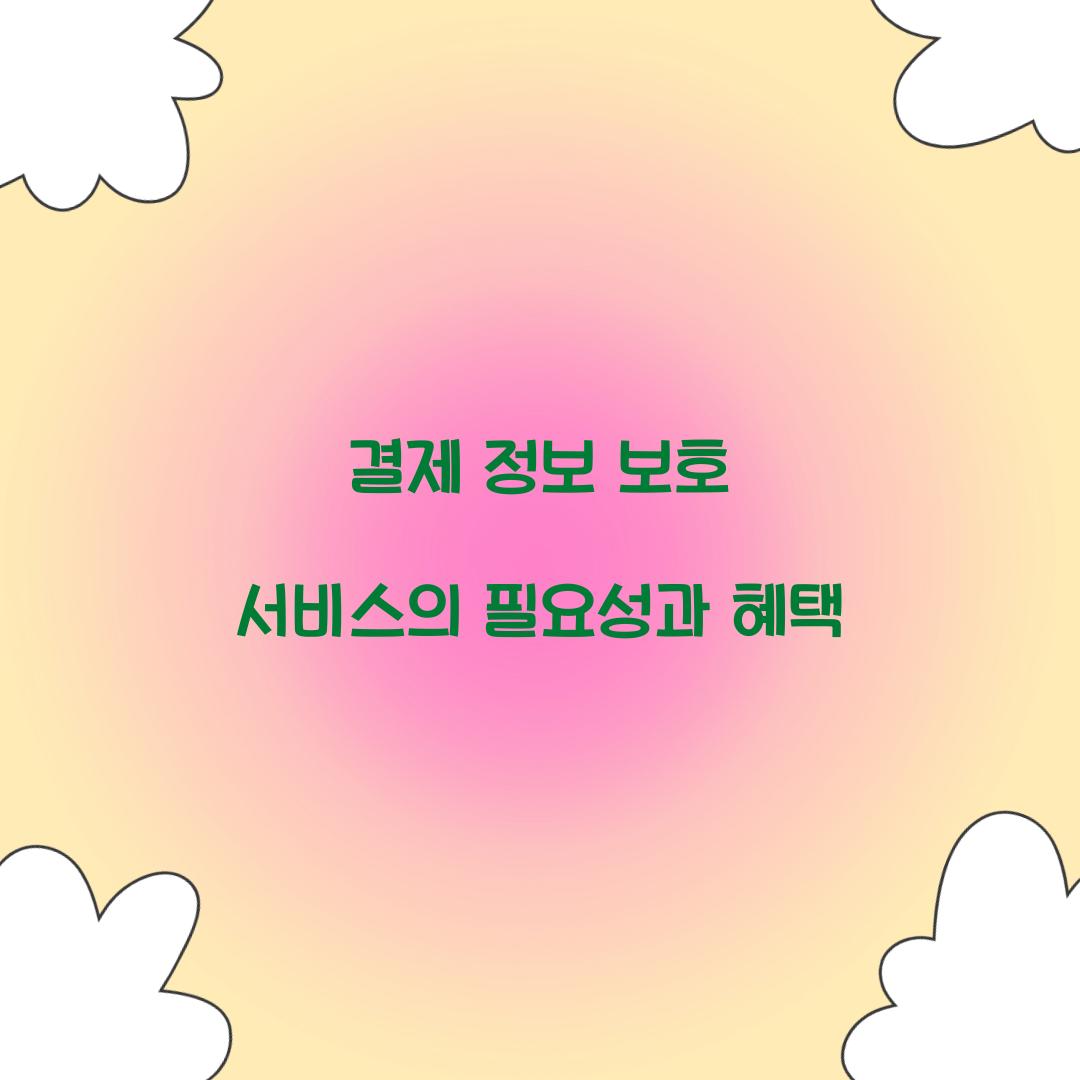 결제 정보 보호 서비스