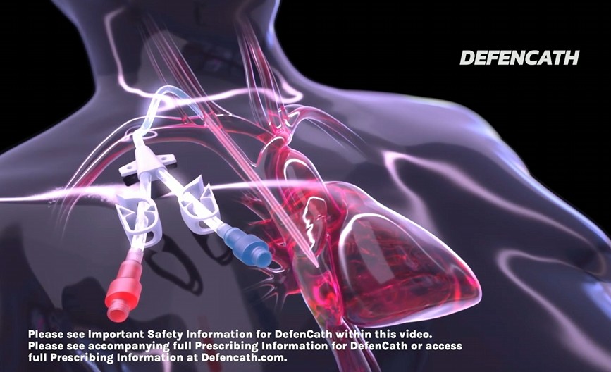 DefenCath&reg;(taurolidine + heparin)