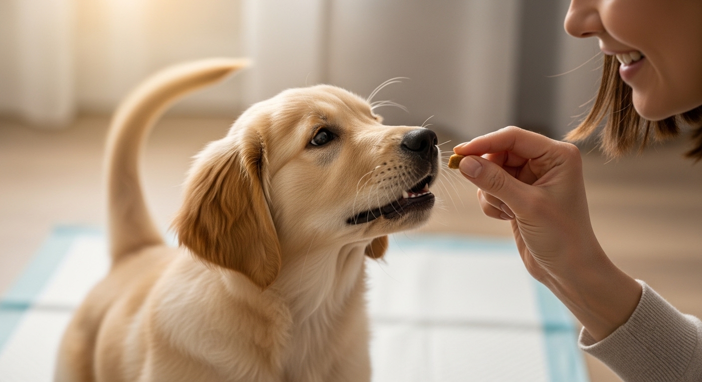 성공한훈련-보상받는애견