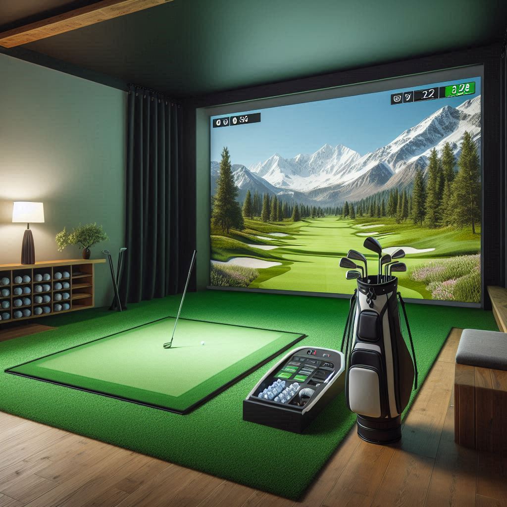 스크린골프장 배경