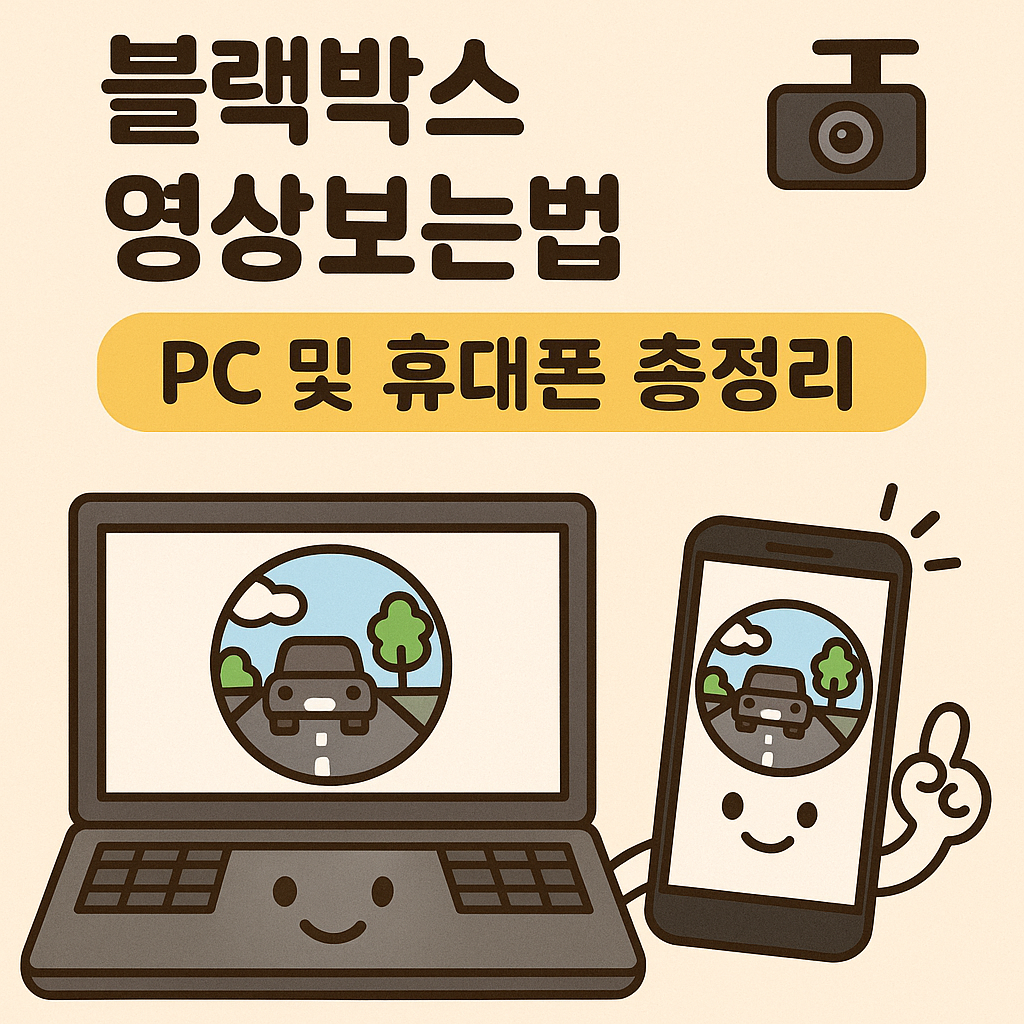 블랙박스 영상보는법 스마트폰, pc 총정리