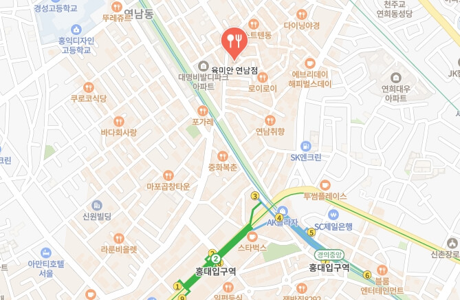 육미안-연남점-지도