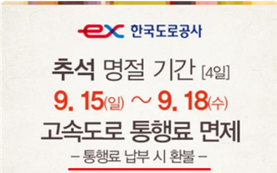 2024 추석연휴 고속도로 통행료 면제 기간, 이용 방법