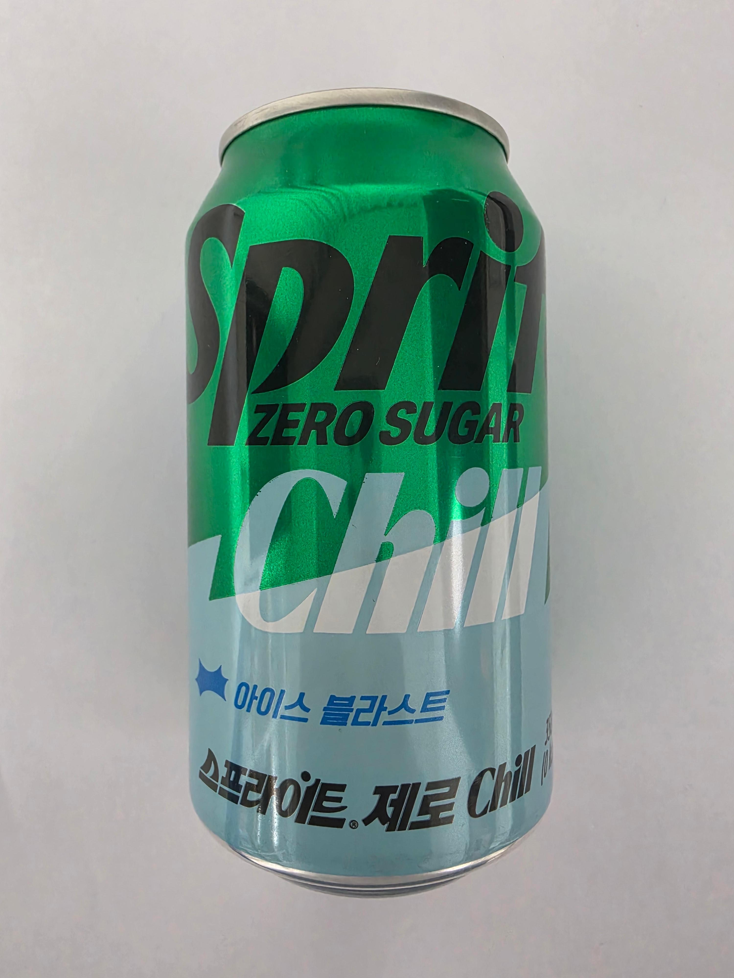 스프라이트 제로 Chill 350ml 캔 포장지 앞면