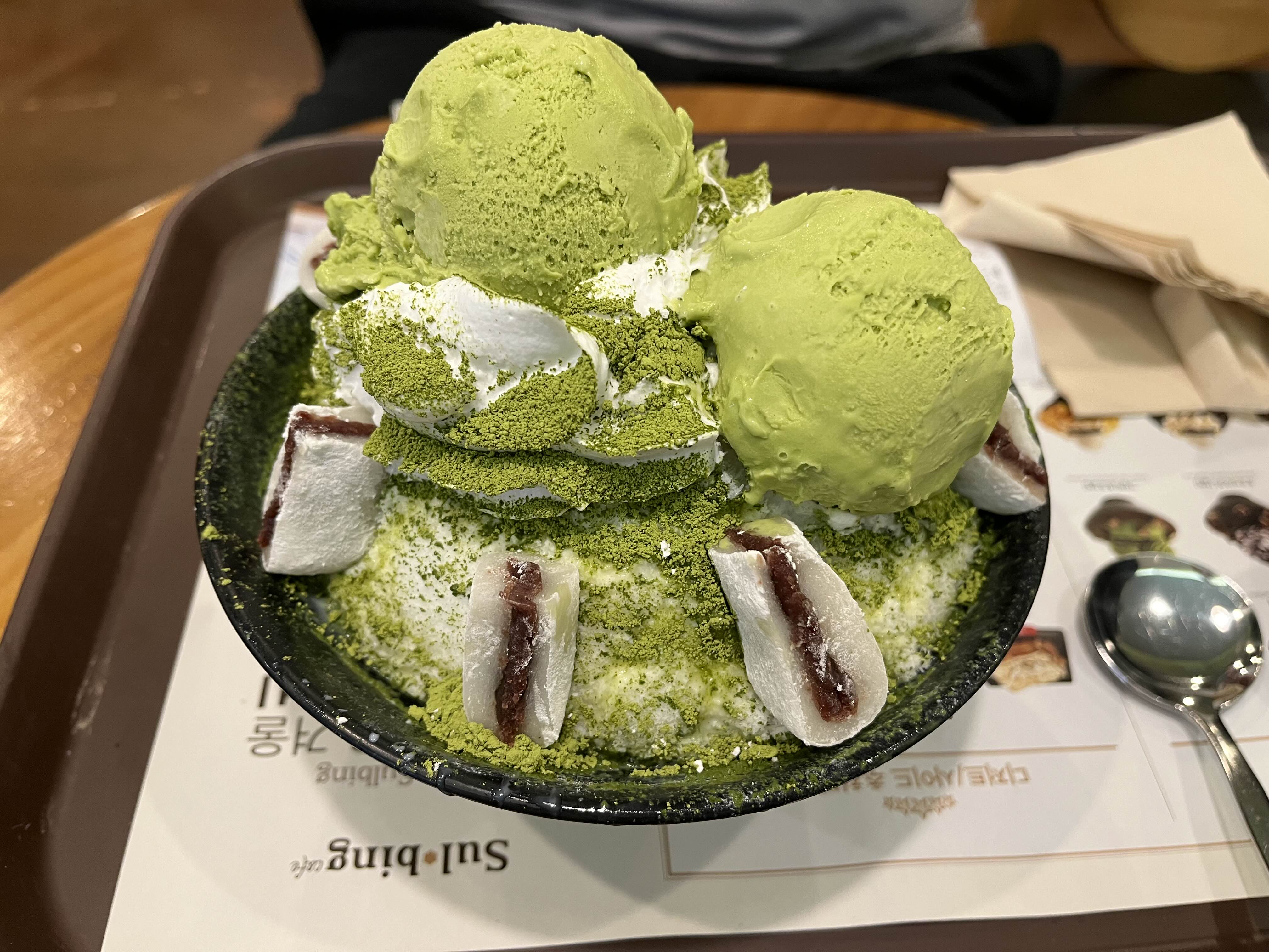 설빙<리얼그린티 빙수