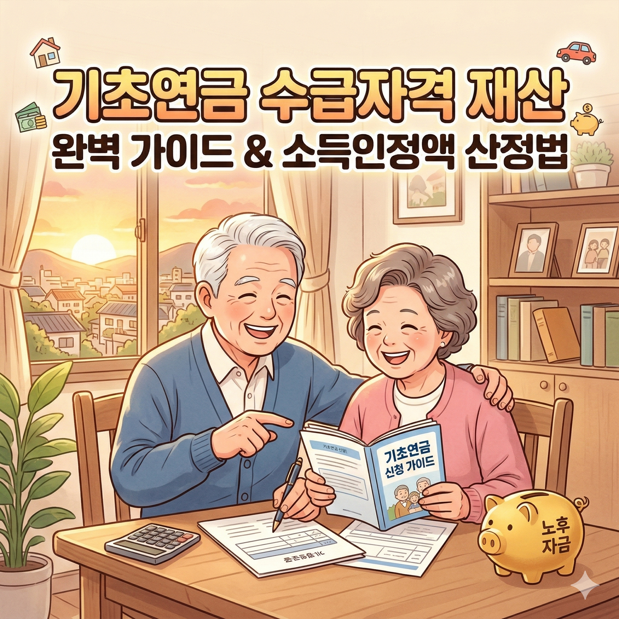 기초연금 수급자격 재산 기준과 소득인정액 산정 방식 완벽 가이드