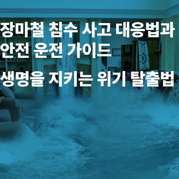 장마철 침수 사고 대응법과 안전 운전 가이드 - 생명을 지키는 위기 탈출법