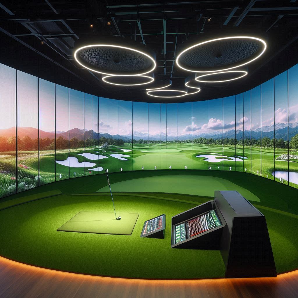 스크린골프장 배경
