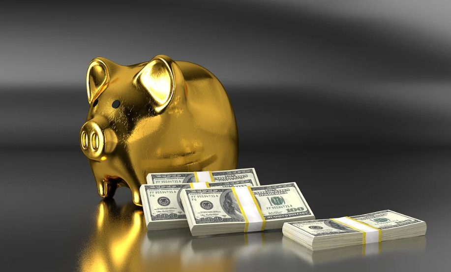 배당주와 황금 사진