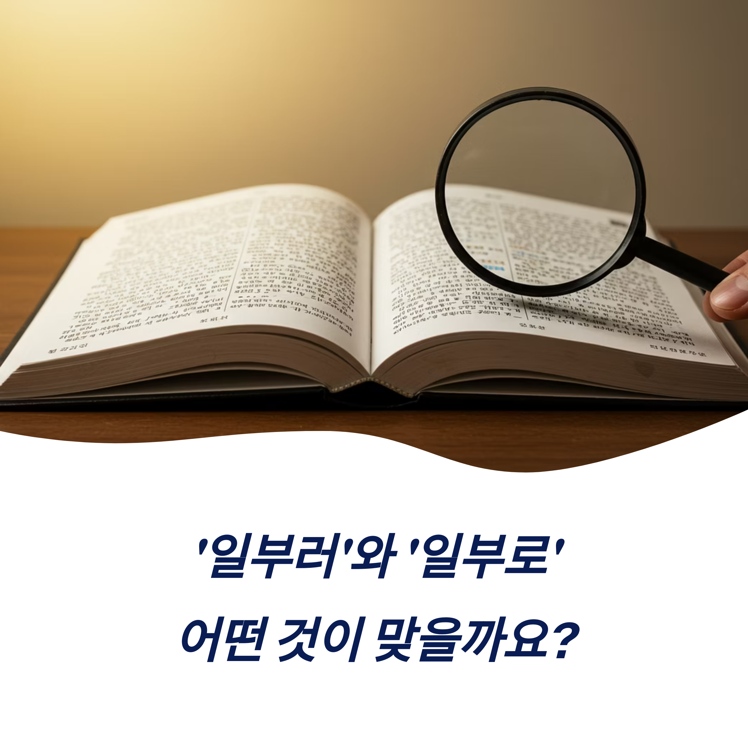일부러 일부로 차이점 예시 문법 올바른 구분법