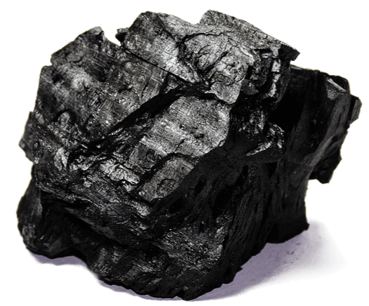 커다란 숯 한 덩이가 있다. 온통 검정색이고 울퉁불퉁하게 생겼다.