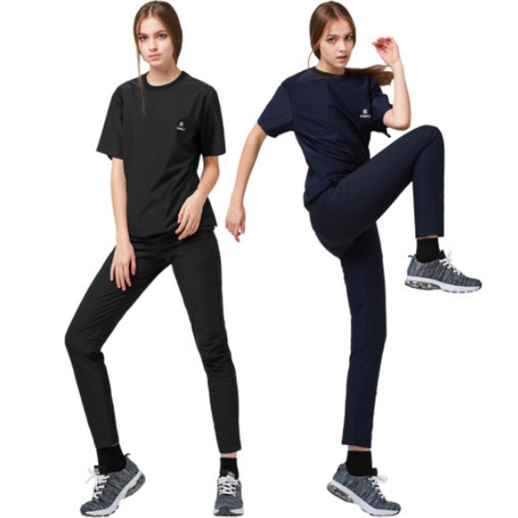 케빌리 땀복 라운드 반팔+긴바지 세트 A13 남녀공용