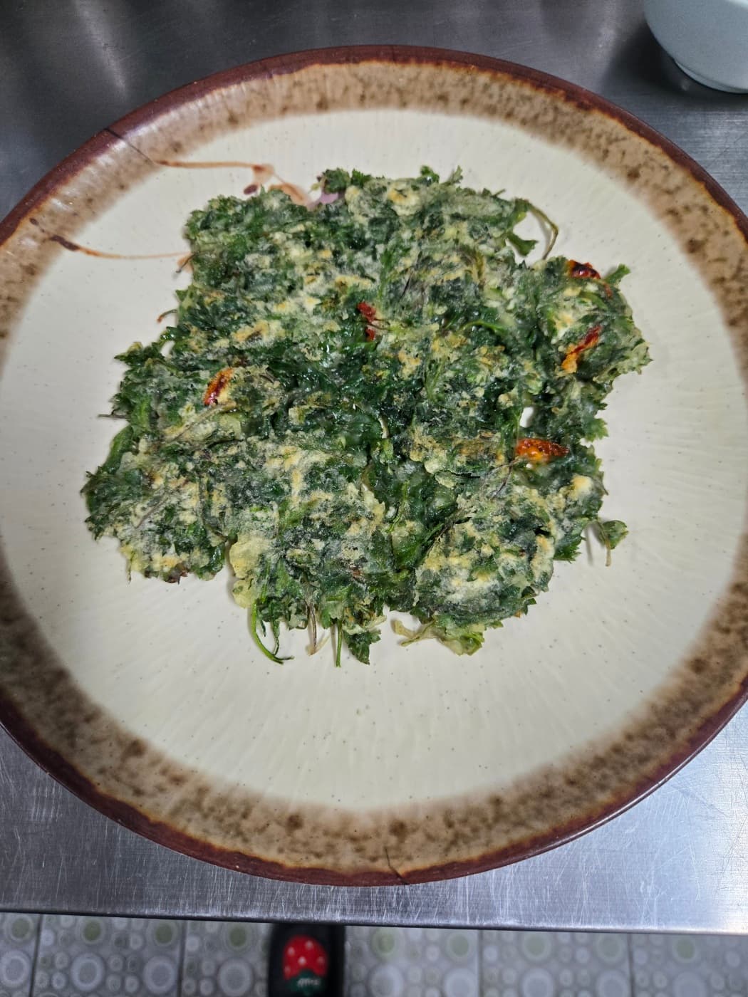 쑥부침개 