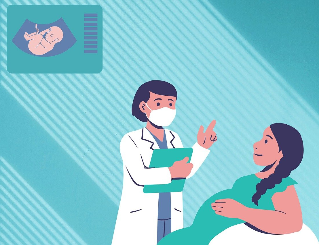 산부인과 의사와 임산부