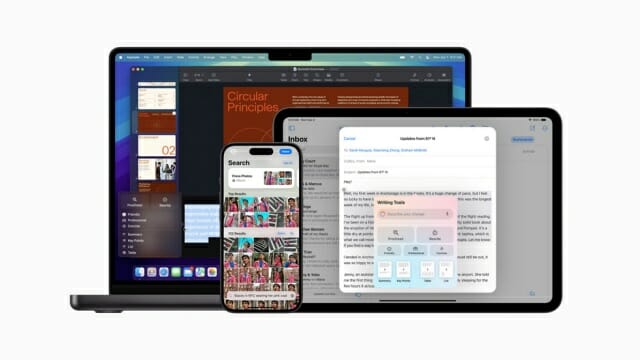 애플이 AI 기능을 일부 포함함한 iOS 18.1 등 새 운영체제를 출시했다.