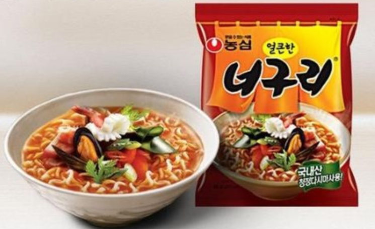 너구리 라면 사진