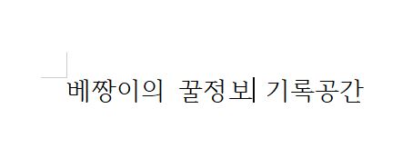 빨간줄 없애기 성공 화면
