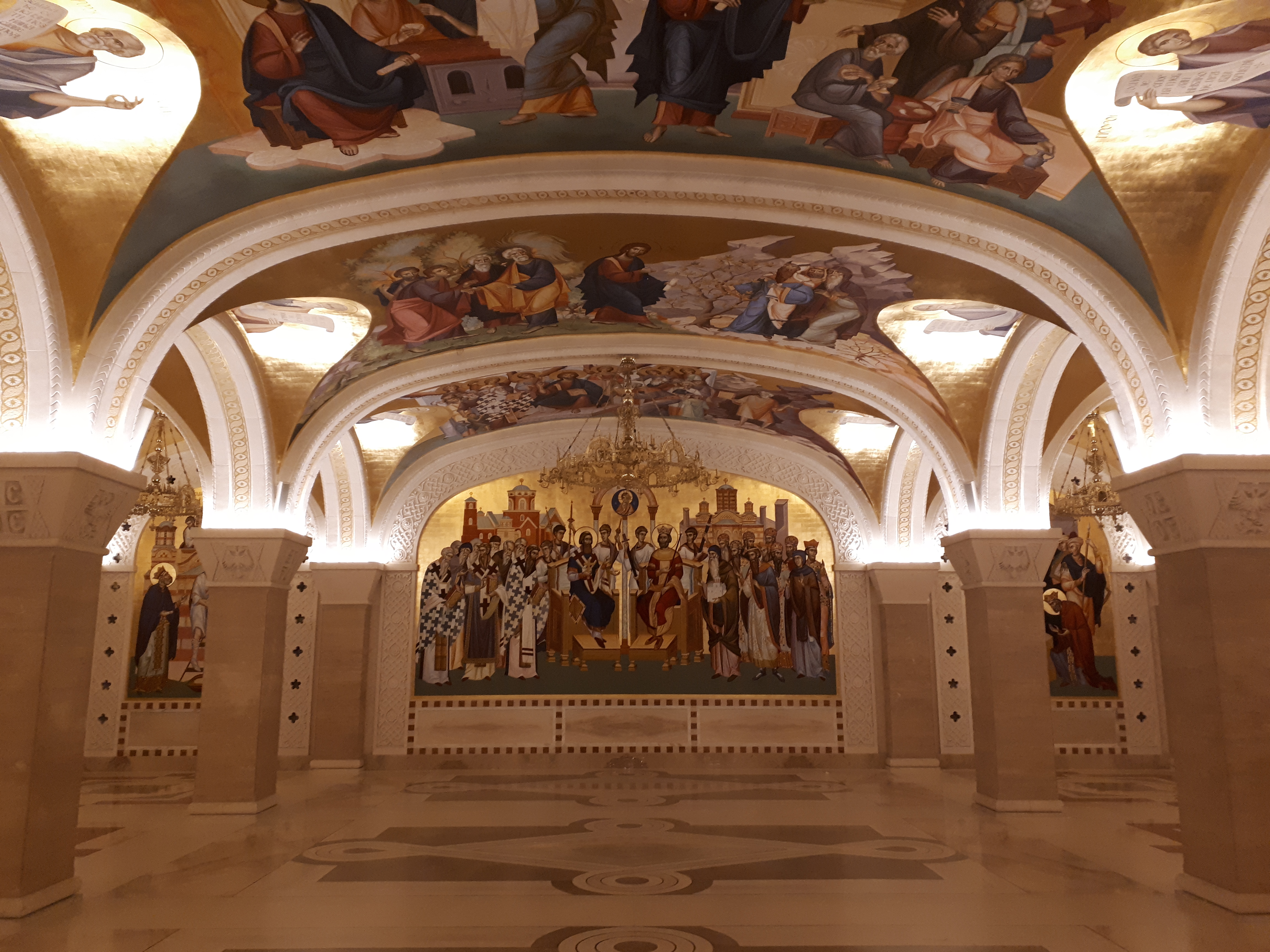 세르비아 베오그라드 성 사바 대성당 벽화