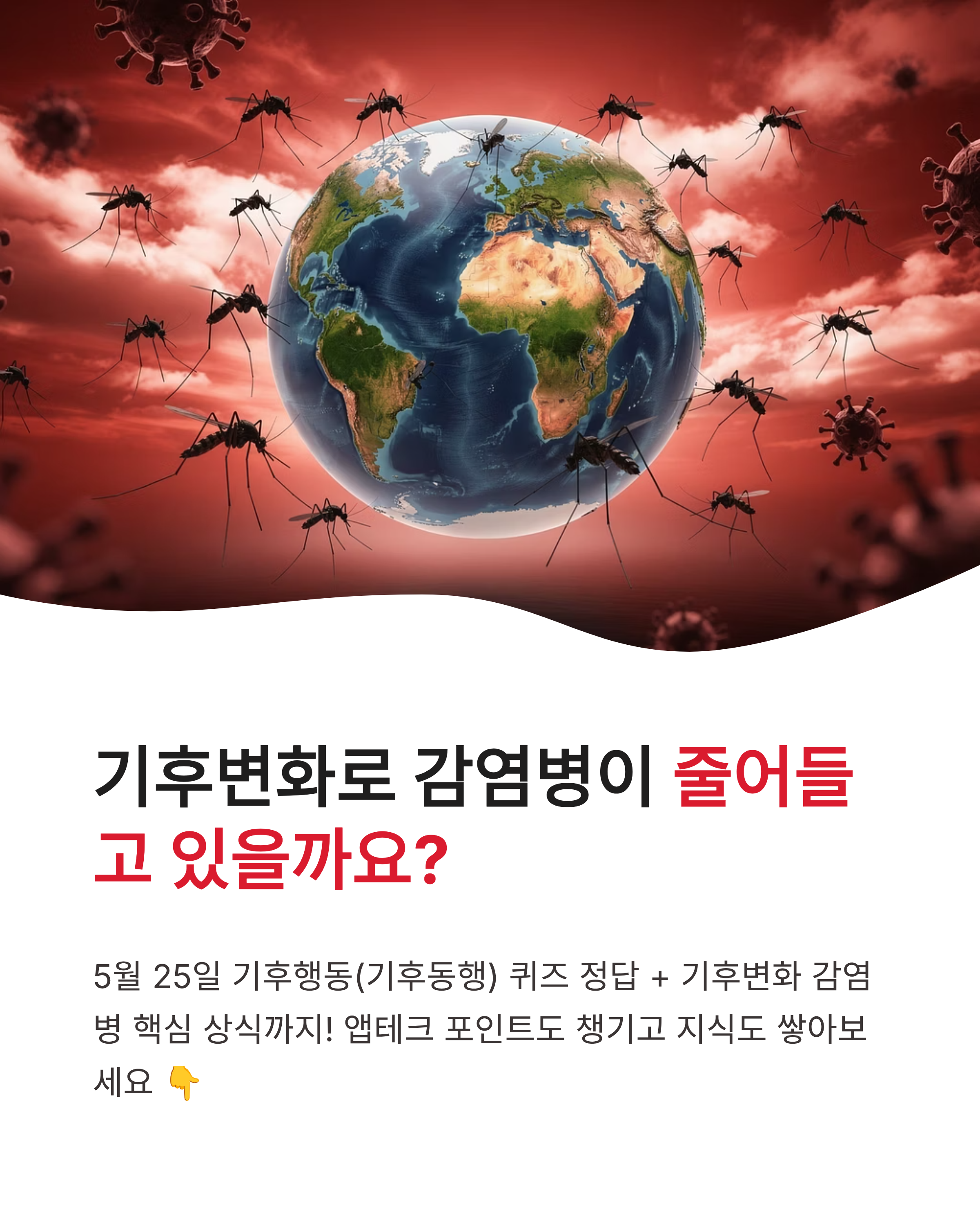 5월 25일 기후행동(기후동행) 퀴즈정답 및 기후변화 감염병 돈버는 앱테크 완벽 정리!