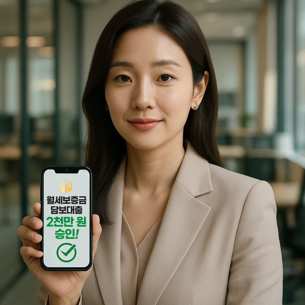 월세보증금담보대출 승인 사례