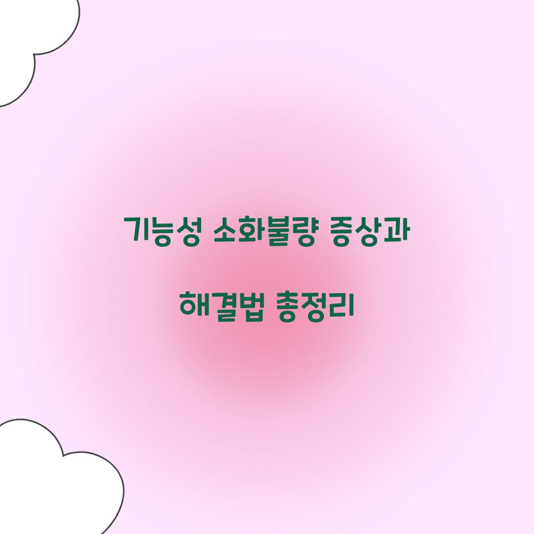 기능성 소화불량