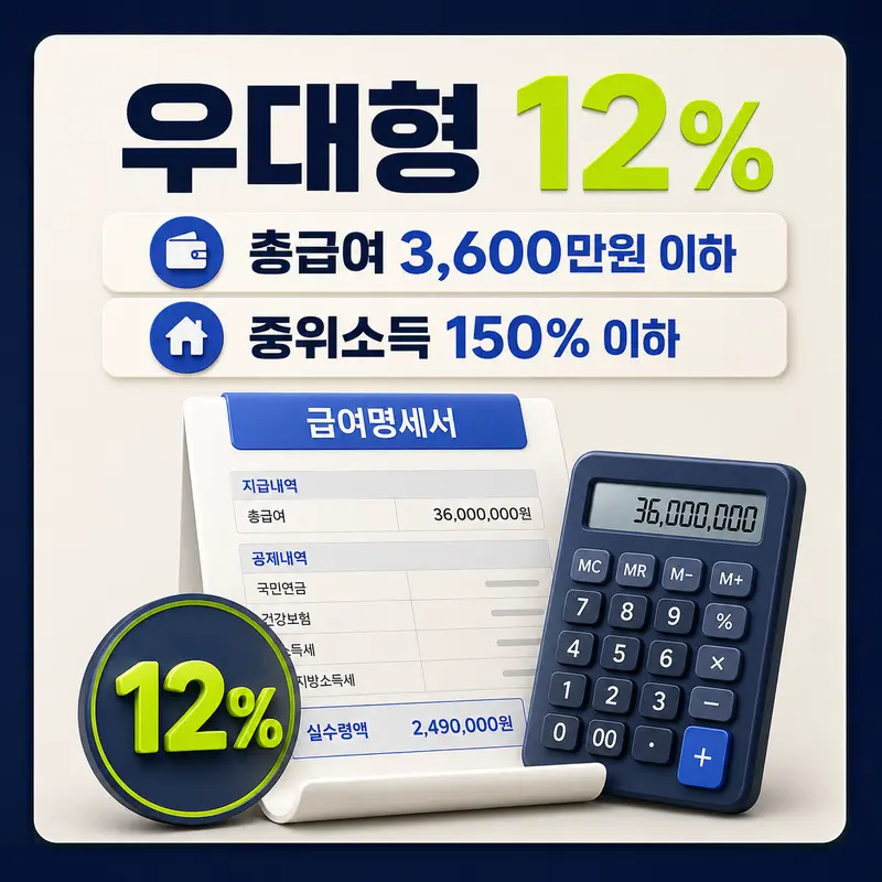 청년미래적금 중소기업 우대형 총급여 3600만원 중위소득 150% 정부기여금 12%