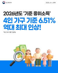 2026년 "기준 중위소득"