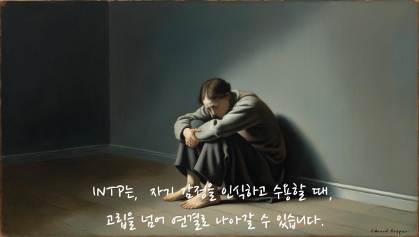 INTP는 자기 감정을 인식하고 수용할 때, 고립을 넘어 연결로 나아갈 수 있습니다에 관한 그림