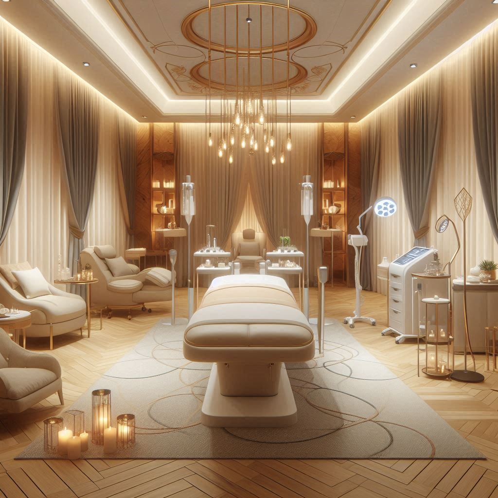 피부,체형관리 샵 배경