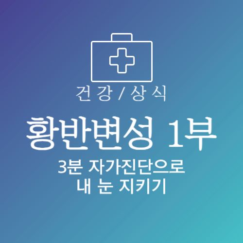 황반변성 증상 원인 종류 자가진단 안내